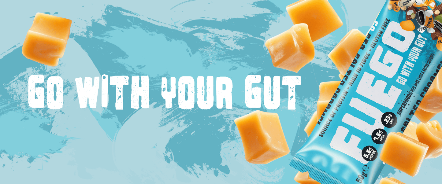 Dark Choc & Salted Caramel Superfood Fibre Bar - fuegobars