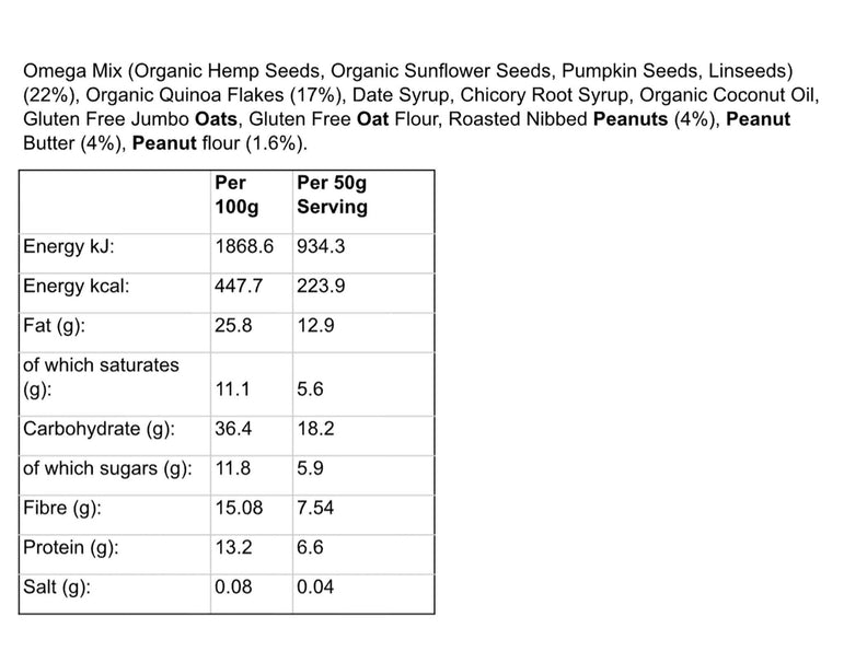 8 Perfectly Peanut Gut Health Fibre Bars - fuegobars