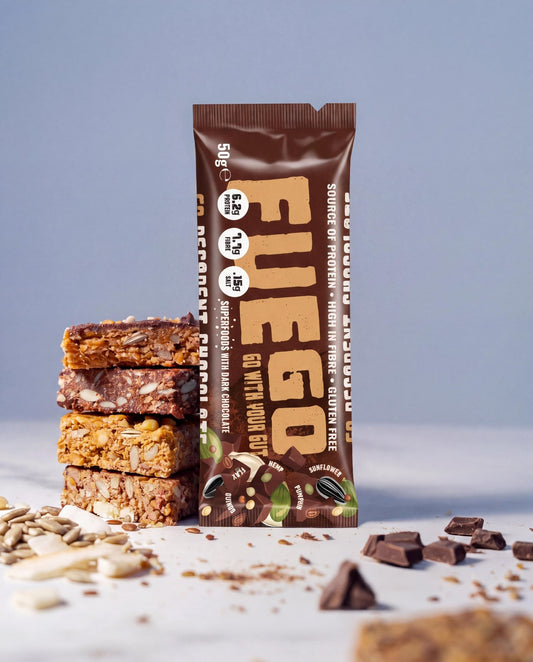 DECADENT CHOCOLATE - GUT HEALTH FIBRE BAR - FUEGO snacks