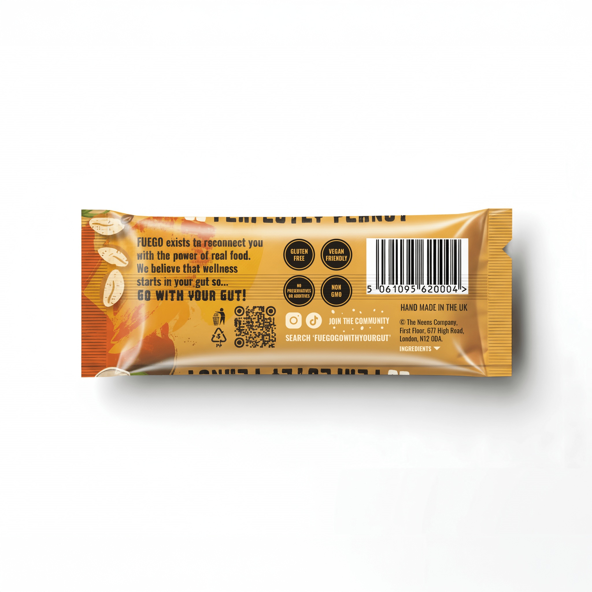Nutrient - Packed Peanut Butter Health Bar – 50g - fuegobars