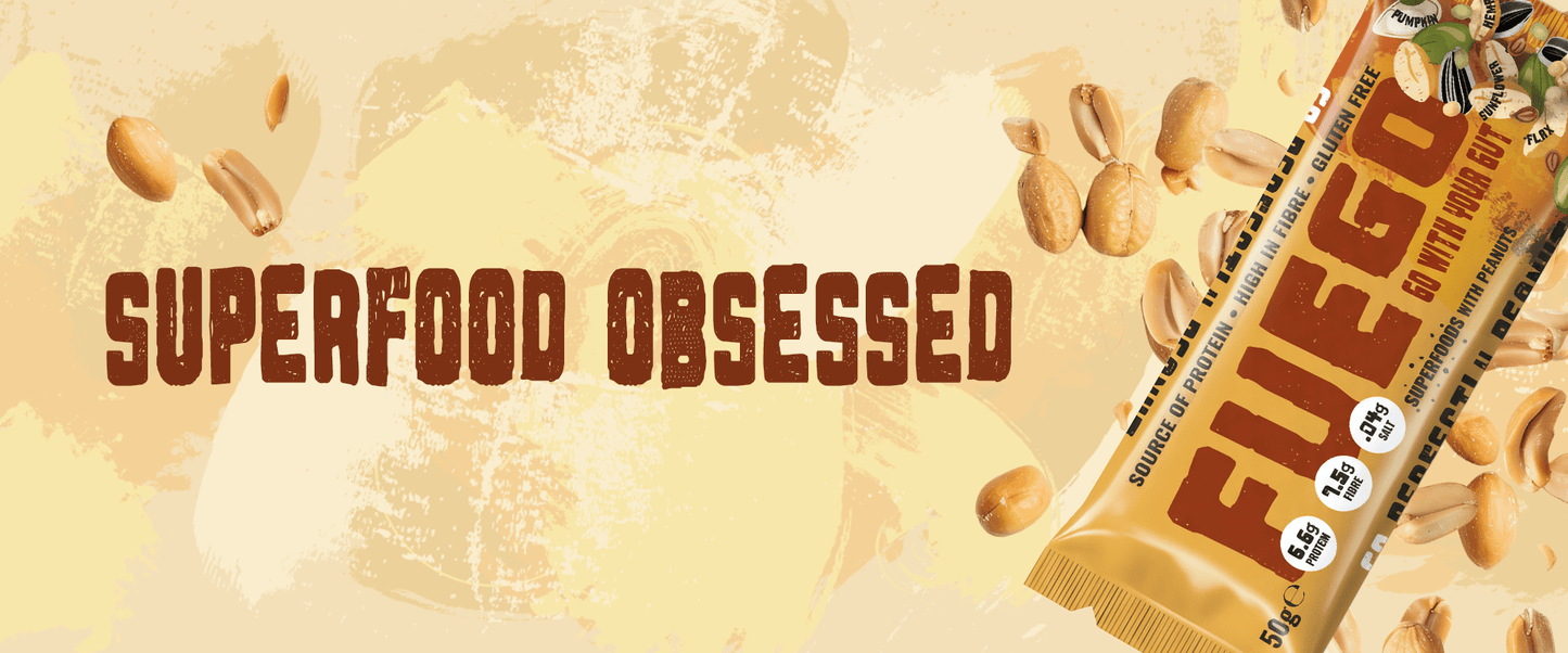 Perfectly Peanut Superfood Fibre Bar - fuegobars